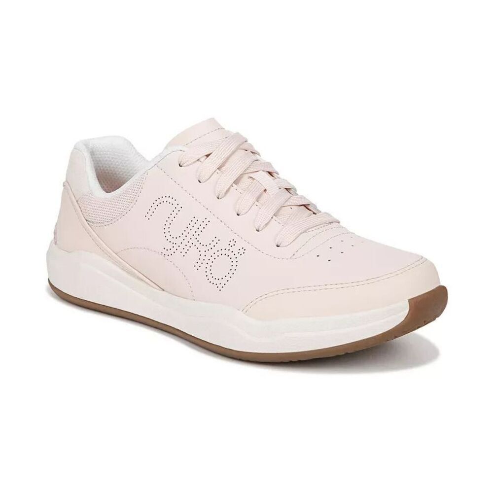 NEW Ryka Women’s Leather  Courtside Pickleball Sneaker Shell Beige Size 8